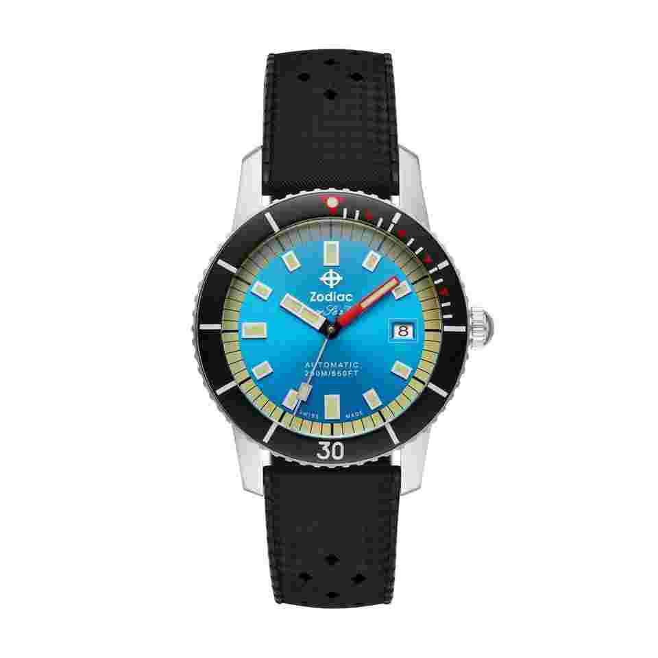 Zodiac Sea Wolf
ZO9275 Super Sea Wolf Steel 40 mm Rubber Diver Automatic Men's Watch