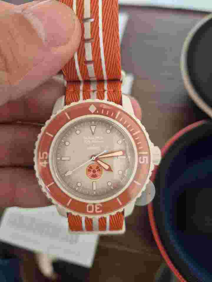 Swatch Scuba Fifty Fathoms Blancpain Scuba Fifty Fathoms Arctic Ocean neu mit Rechnung box armband