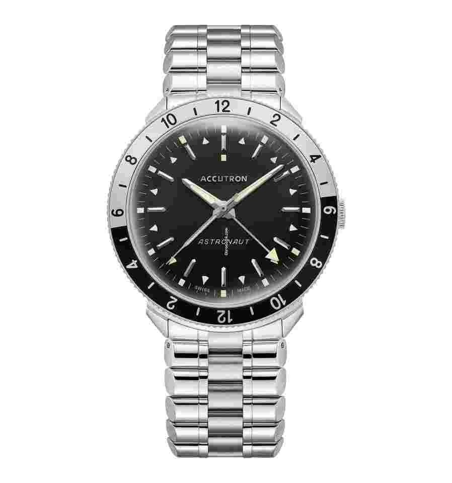 Accutron
                           
                                 Astronaut "T" GMT 41mm Black White Watch Limited Re-Edition from 1968