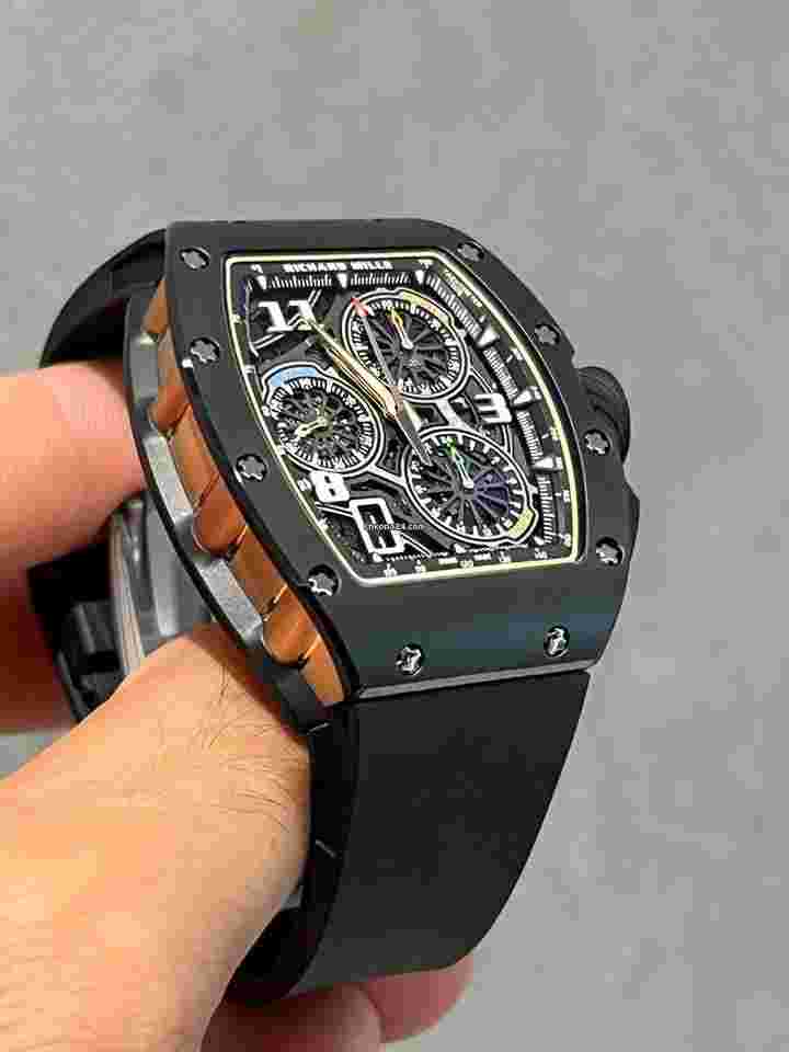 Richard Mille
Automatic Winding Lifestyle Flyback Chronograph Rm Rose Gold Ceramic