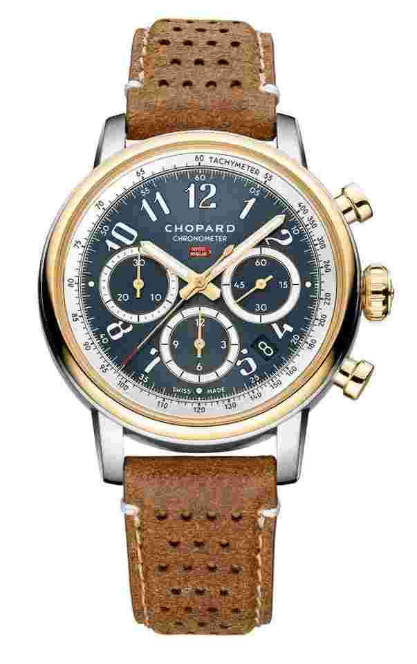 Chopard Mille Miglia
Classic Chronograph 40.5mm Blue Dial Gold - Steel 168619-4001 NEW UNWORN