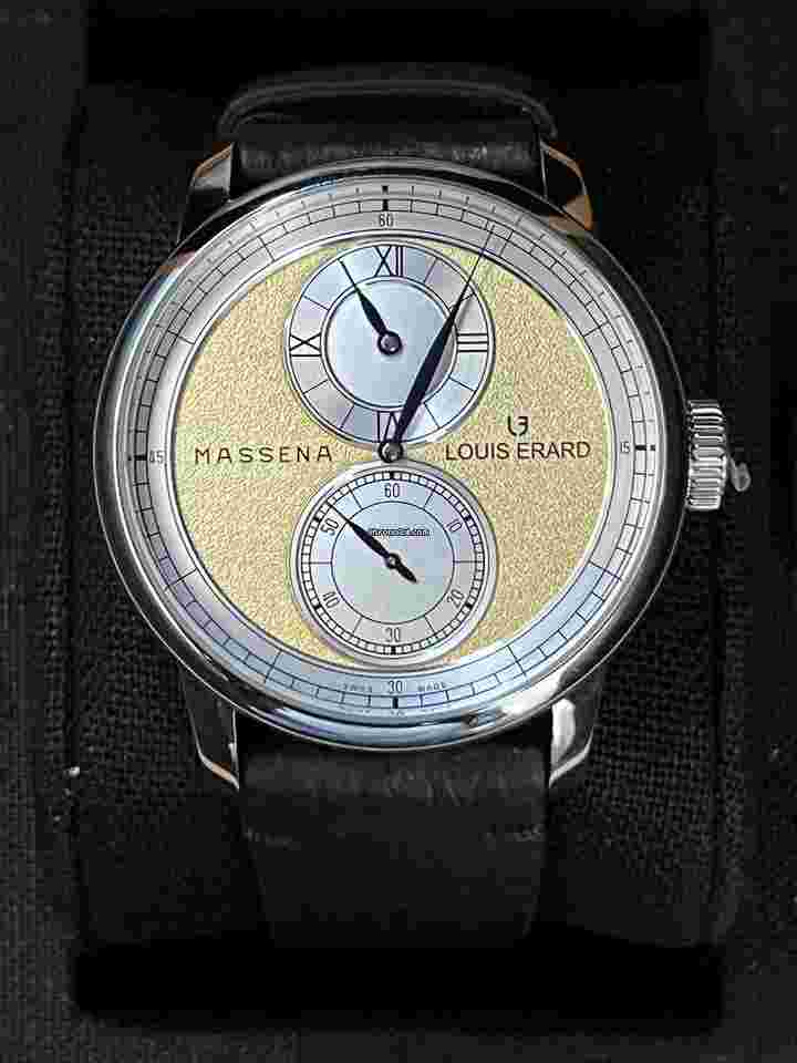 Louis Erard
Le Regalateur x Massena LAB Gold Automatic Leather Strap Men's Watch 85237AA75.BVA103