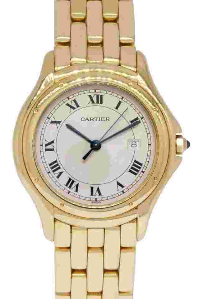 Cartier Cougar
Panthere 18k Yellow Gold Ladies 33mm Quartz Watch 887904