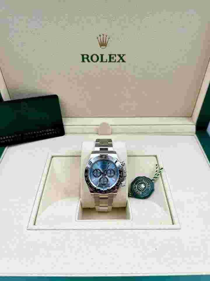 Rolex Daytona
Platinum Daytona 126506 / 126506a Ice Blue Baguette Dial Unworn 2024
