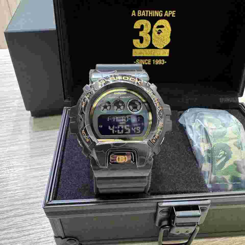 Casio G-Shock
2024 in Stock Final Sale G SHOCK 40th Anniversary x A BATHING APE (BAPE) 30th GM-6900BAPE