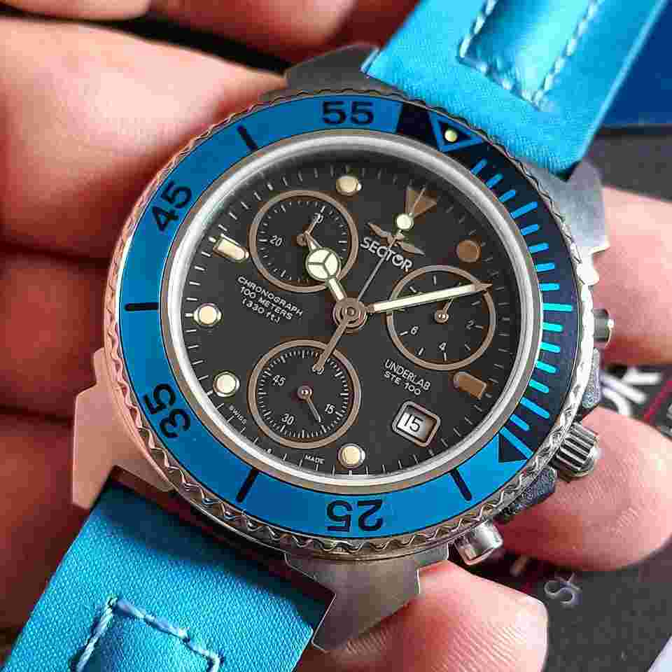 Sector UNDERLAB STE 100 Chronograph Vintage NOS