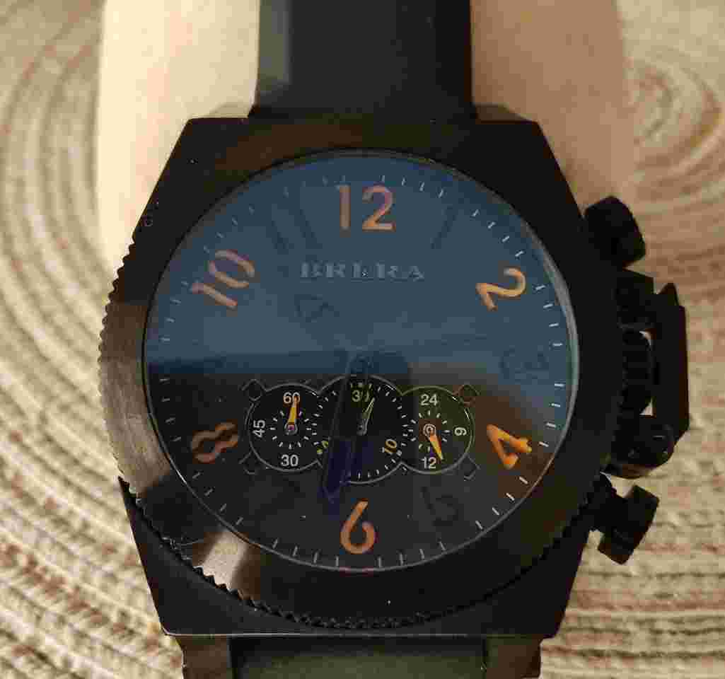 Brera Orologi Cronografo Militare Nero BRMLC50
