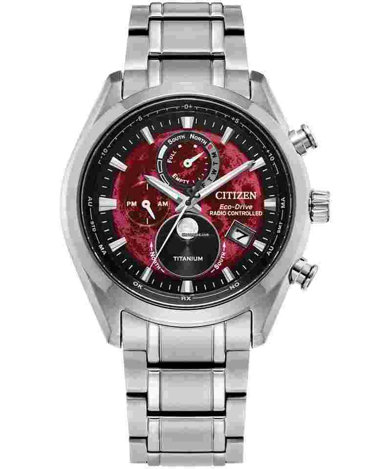 Citizen Tsuki-yomi Eco-Drive BY1018-55X 43mm Sport Luxury Super Titanium Radio sapphire crystal Eco-drive movement - radiocontrol