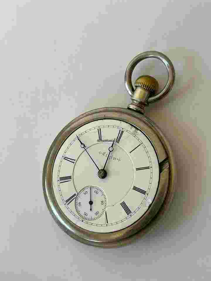Elgin
Silveride Rail Road Antique Lever Set Pocket Watch Chronometer Made in USA