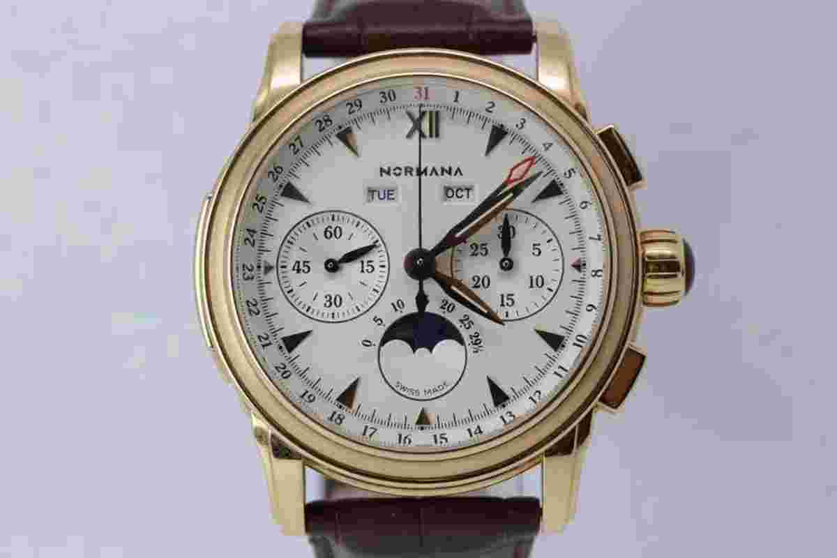 NORMANA Rose gold Lamania manual movement watch 42MM,NORMANA
