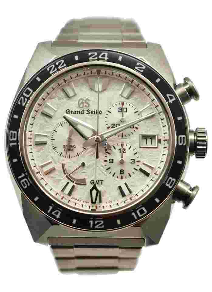 Grand Seiko Sport Collection
Spring Drive Chronograph GMT "White Lion" in Titanium on Titanium Bracelet with White Dial