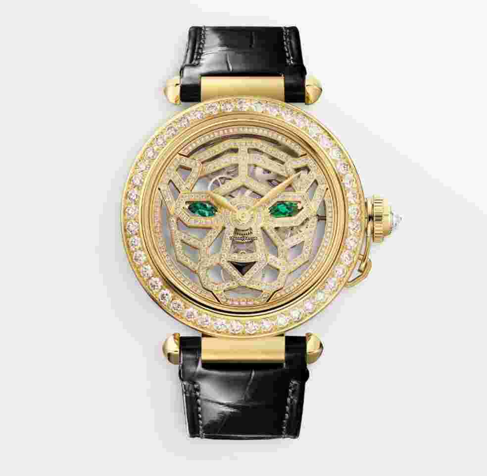 Cartier Pasha De Cartier Watch 41mm, Manual Winding, Yellow Gold HPI01359