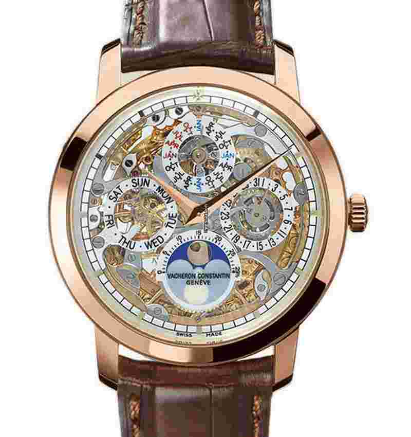 Vacheron Constantin Patrimony
Traditionnelle Skeleton Perpetual Calendar 18K Rose Gold Men's Watch