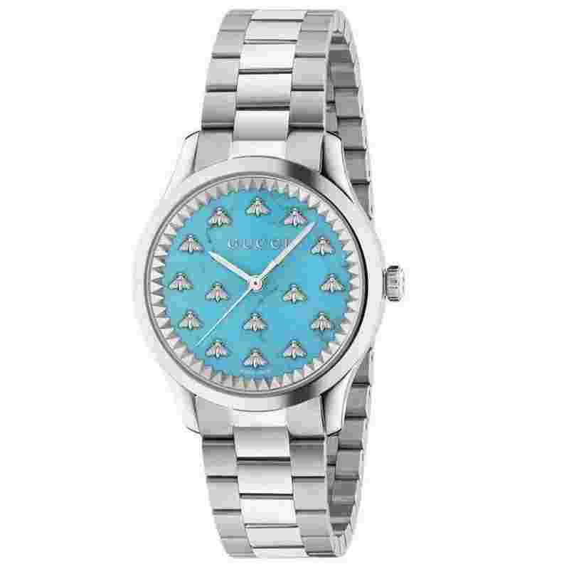 Gucci G-Timeless
Turquoise Stone Dial Stainless Steel Watch 32mm YA1265044