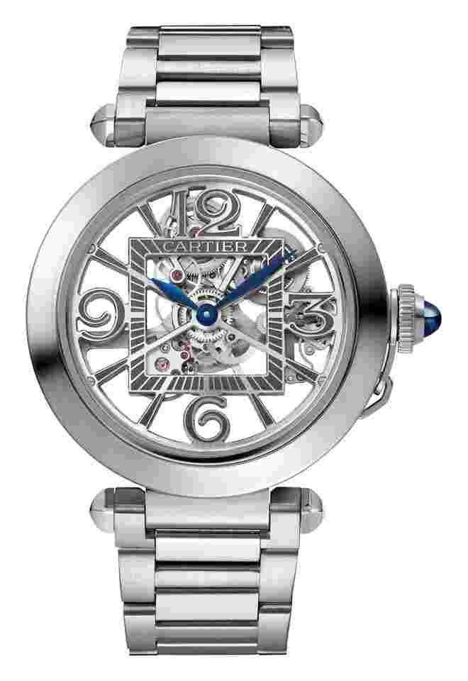 Cartier Pasha
de Cartier Stainless Steel Skeleton Men’s Watch WHPA0007