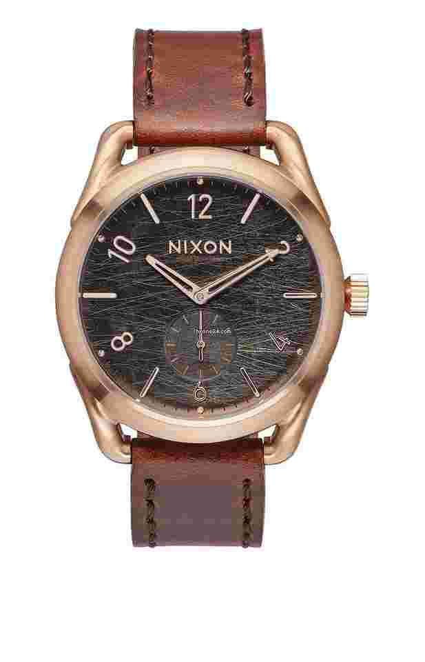 Nixon
C39 Rose Tone Brown Leather Strap Unisex Swiss Quartz Watch A4591890