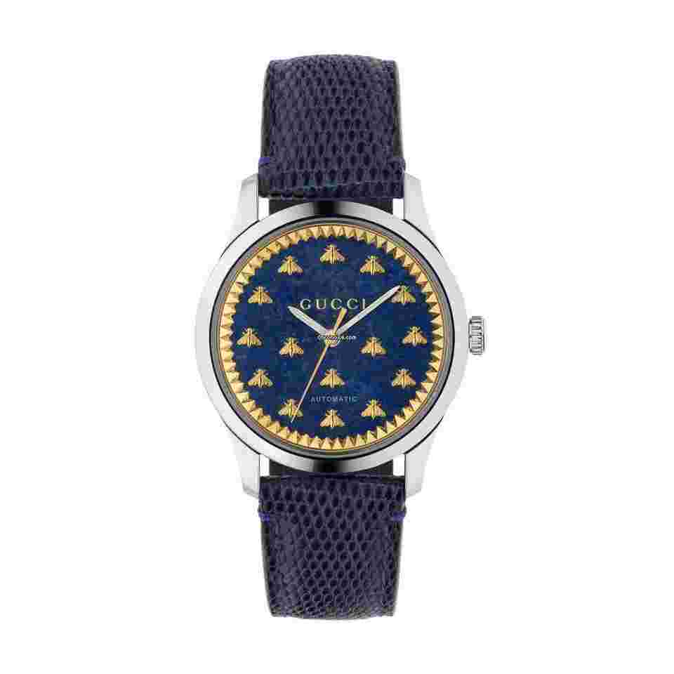 Gucci G-Timeless
Blue Lapiz & Gold Bee Motif Automatic Unisex Watch YA1264122