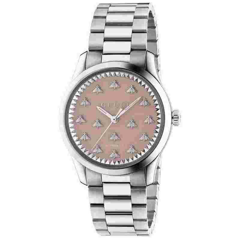 Gucci G-Timeless
Pink Multi-Bee Dial Automatic Watch YA1264188