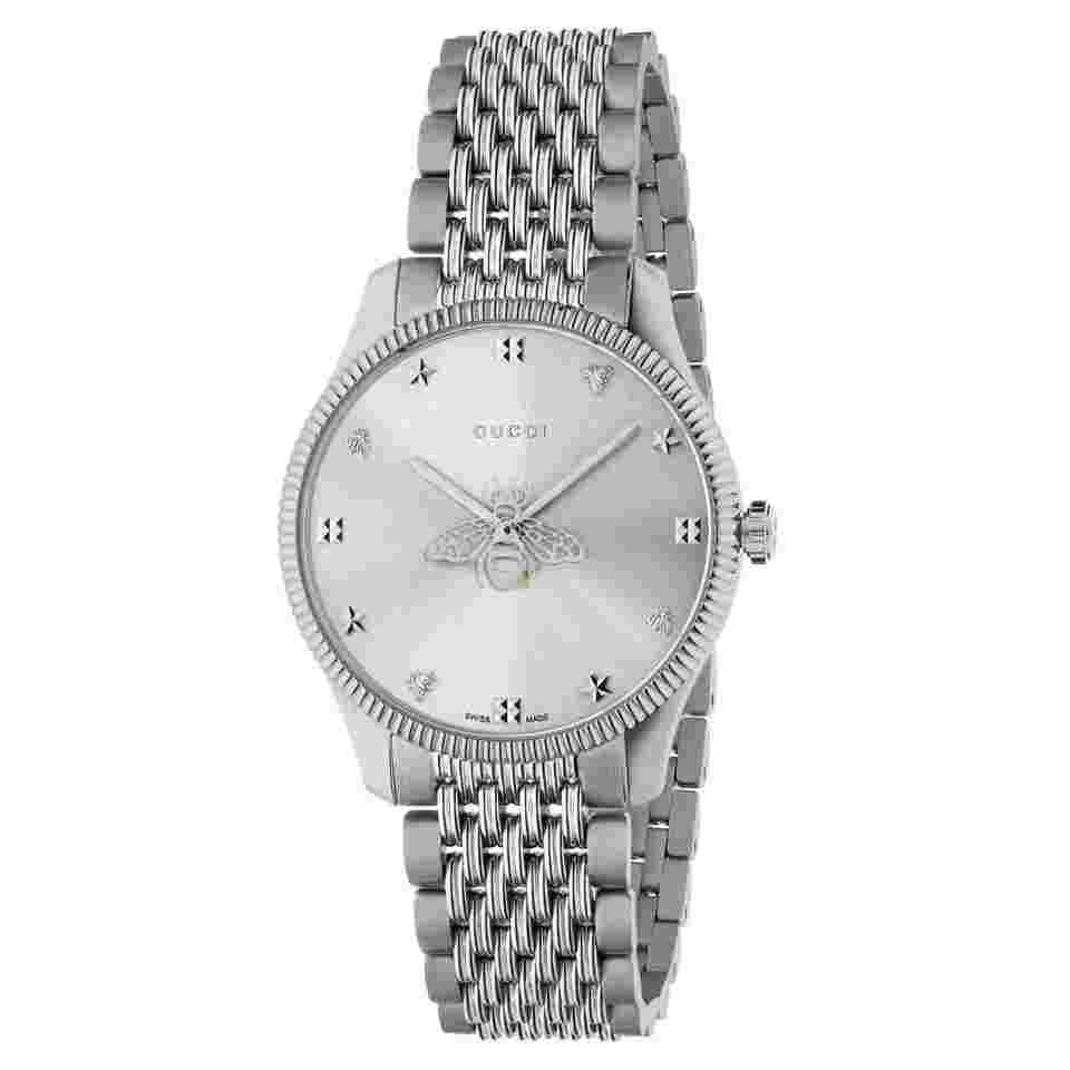 Gucci G-Timeless
Slim Silver Dial Stainless Steel Watch YA1264153