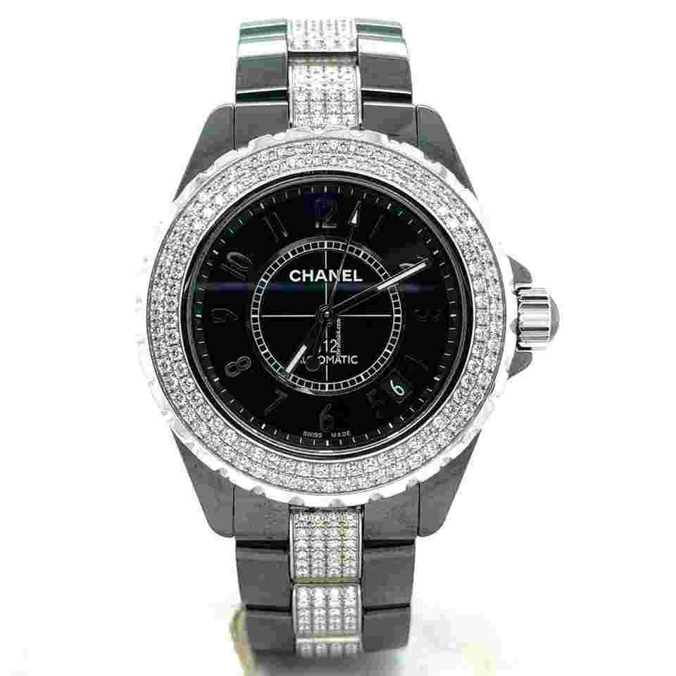 Chanel J12
Automatic 38mm Black Ceramic Diamond Bezel & Links Men's Watch H1339
