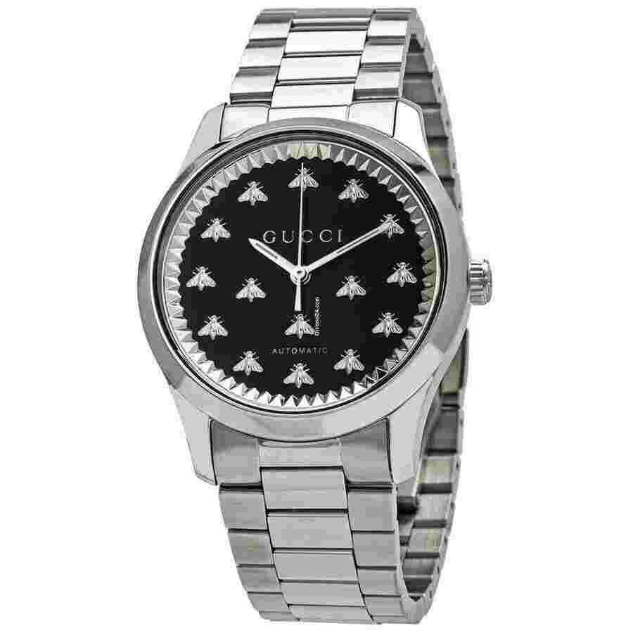 Gucci G-Timeless
Automatic Black Onyx Stone Dial Ladies Watch YA1264130