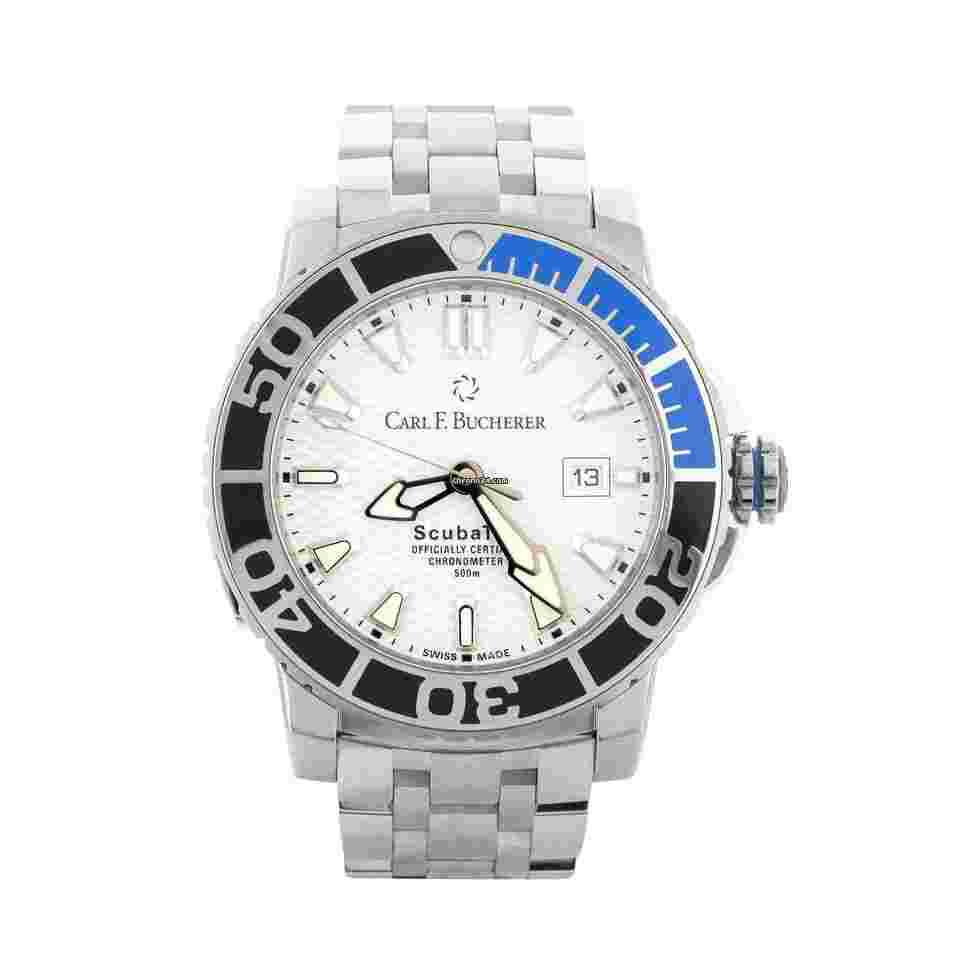 Carl F. Bucherer Patravi
ScubaTec Stainless Steel White Dial 44.6mm 10632.23