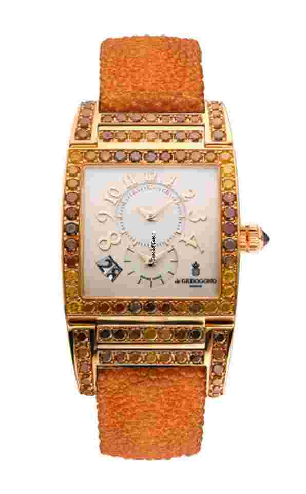 De Grisogono Instrumento N°UNO
Instrumentino Double Time 18K Yellow Gold & Colored Gemstones Lady's Watch