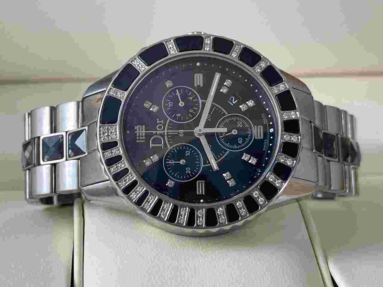 Dior Christal Christian Dior Christal Chronograph Diamond Bezel 38 mm
