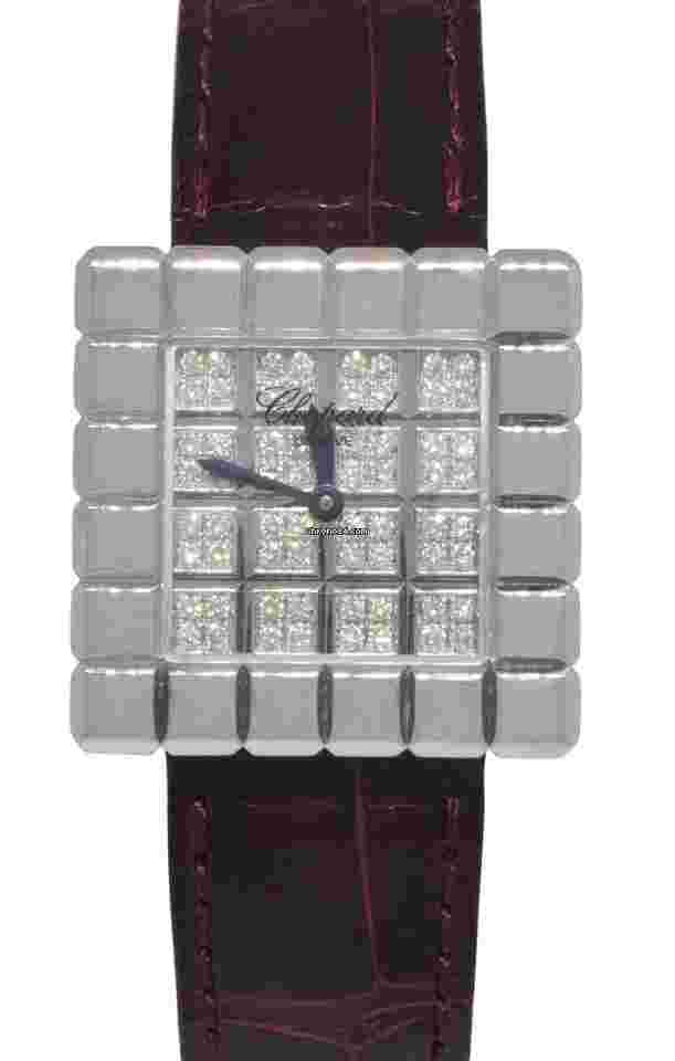 Chopard Ice Cube
by De Grisogono Ice Cube 18k White Gold Diamond Ladies Watch 12/7407
