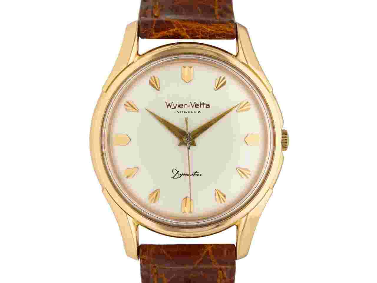 Wyler Vetta
                           
                                 Incaflex Dynastar 8171 Rose Gold 18kt 35mm Year 60's