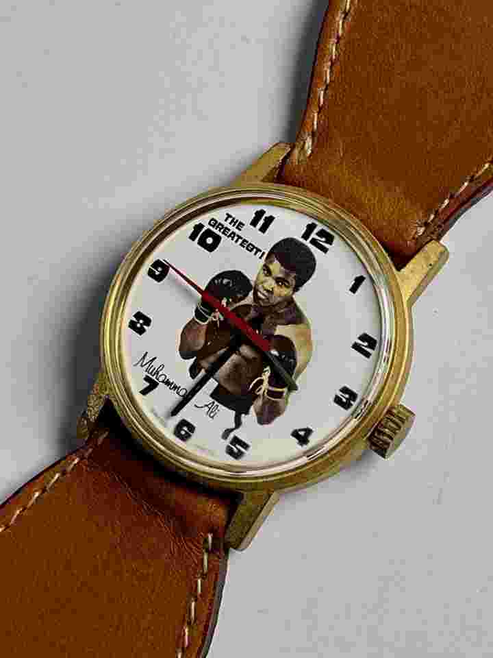 Depraz Cassius Clay The Greatest Muhammad Ali GoldCapped S/Steel ScrewDown Back Swiss Made