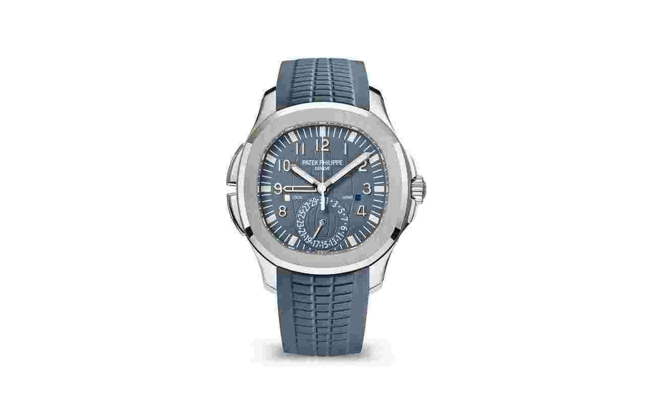 Patek Philippe Aquanaut
Travel Time 5164G White Gold Blue Dial and Rubber Strap New Model 2024