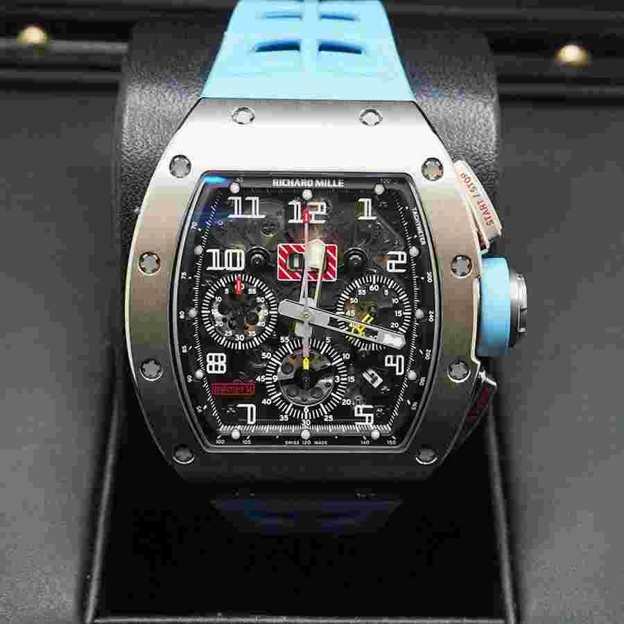 Richard Mille RM 011
Chronograph RM11-FM Felipe Massa White Gold 50mm Openworked Dial