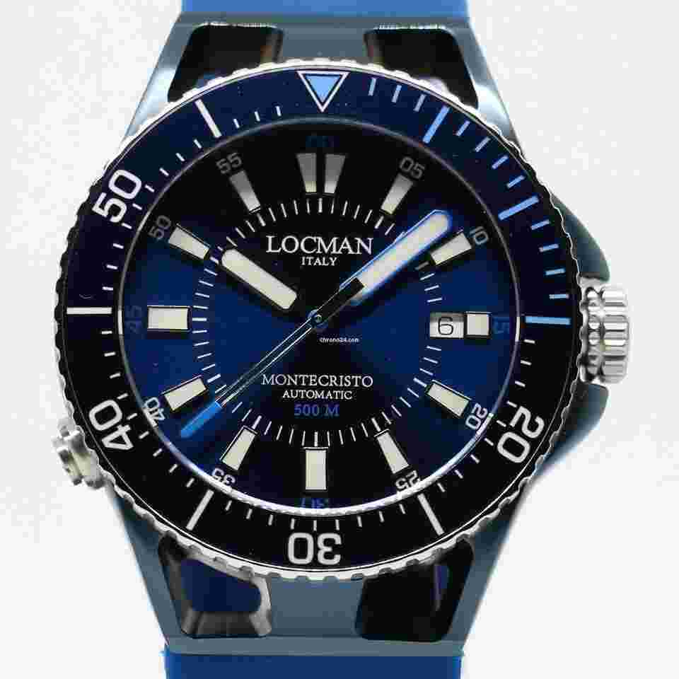 Locman
                           
                                 Montecristo 500mt Automatico PVD Blu 0547B02A-BLBLSKSB0 NUOVO