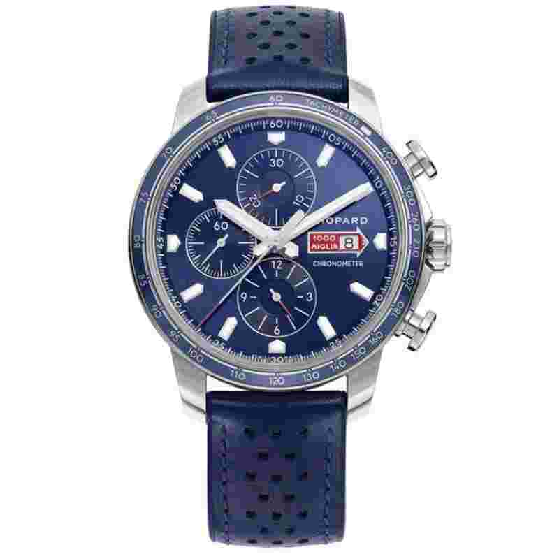 Chopard Mille Miglia
Gts Azzurro Chrono 168571-3007 Blue Dial Leather 44 mm Men's Watch