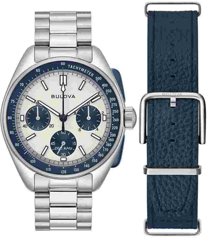 Bulova Lunar Pilot archive series 43.5 mm quartz saat 98k112