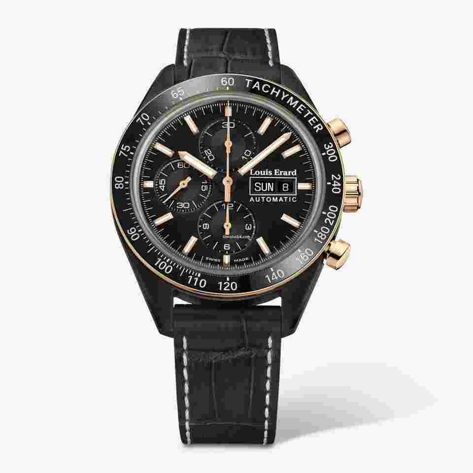Louis Erard La Sportive
Chronograph Black PVD Automatic Men's Watch