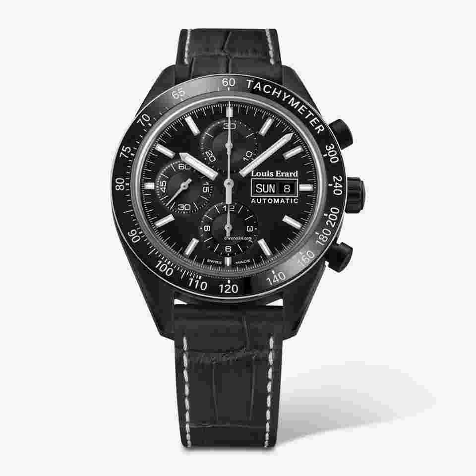 Louis Erard La Sportive
Chronograph Black PVD Automatic Men's Watch