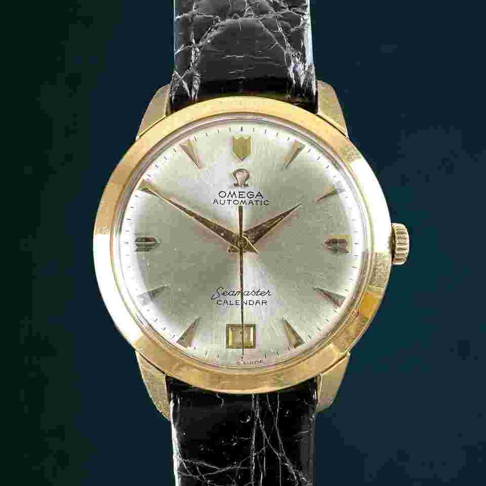 Omega Seamaster
Vintage Omega Seamaster Calendar Bumper 18k Solid Yellow Gold 34mm - 1950