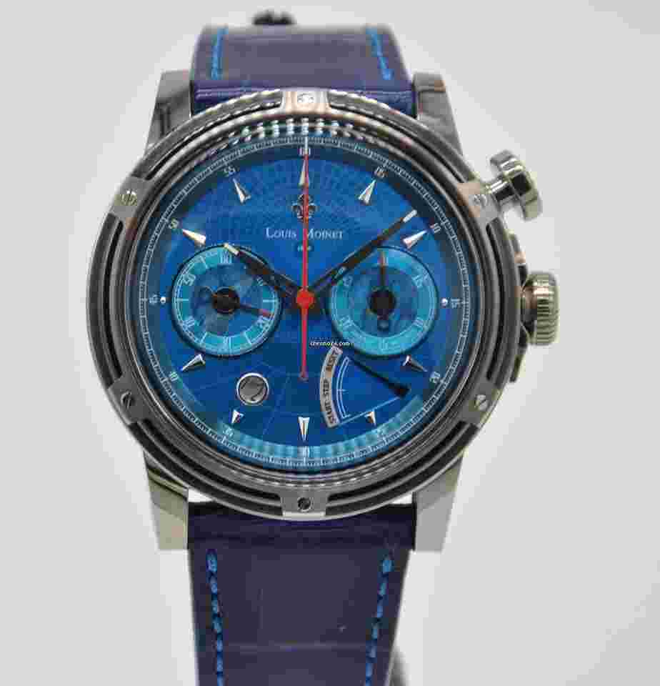 Louis Moinet
Space One Blue Titanium Limited to 28 46mm LM-88.20.20 Leather Automatic