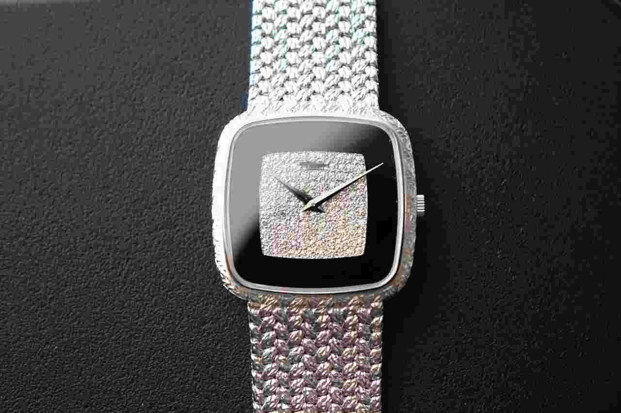 Piaget
Vintage Piaget 9771D2 onxy and pave diamonds white gold