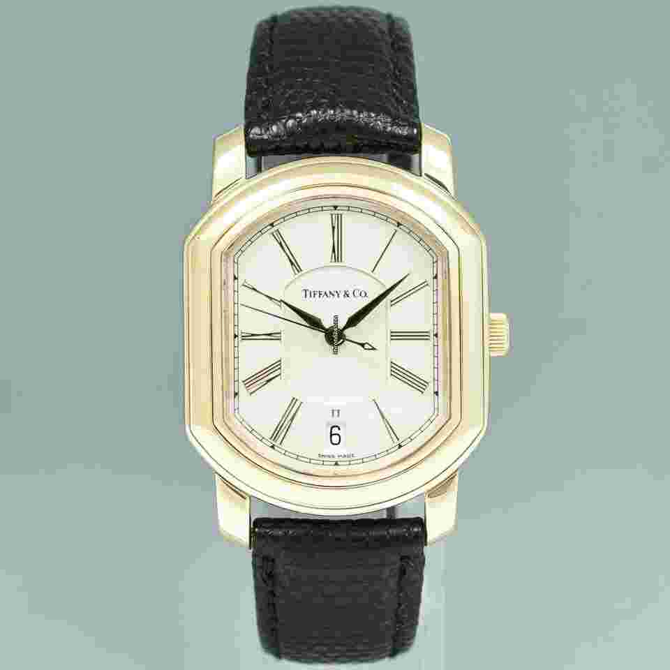 Tiffany
& Co. Yellow Gold Mark Coupe Roman Numeral Automatic Watch