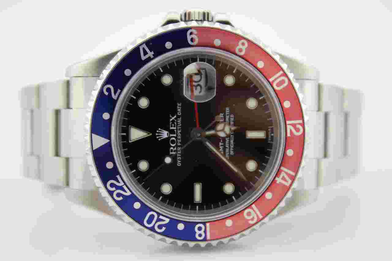 Rolex GMT-Master
"Swiss Only" Pepsi Stainless Steel 40mm Watch 16700