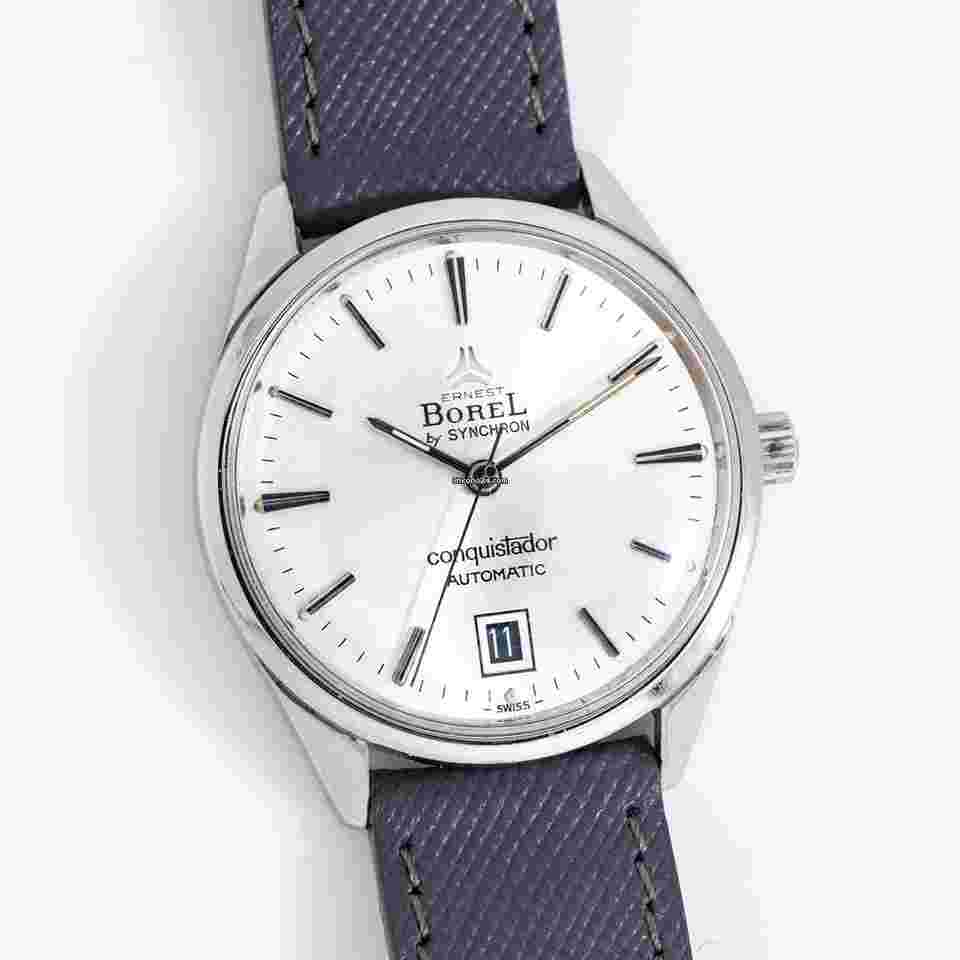 Ernest Borel
1970's Ernest Borel by Synchron Conquistador Automatic Ref. 58 004 56 Stainless Steel Watch ( 14912)