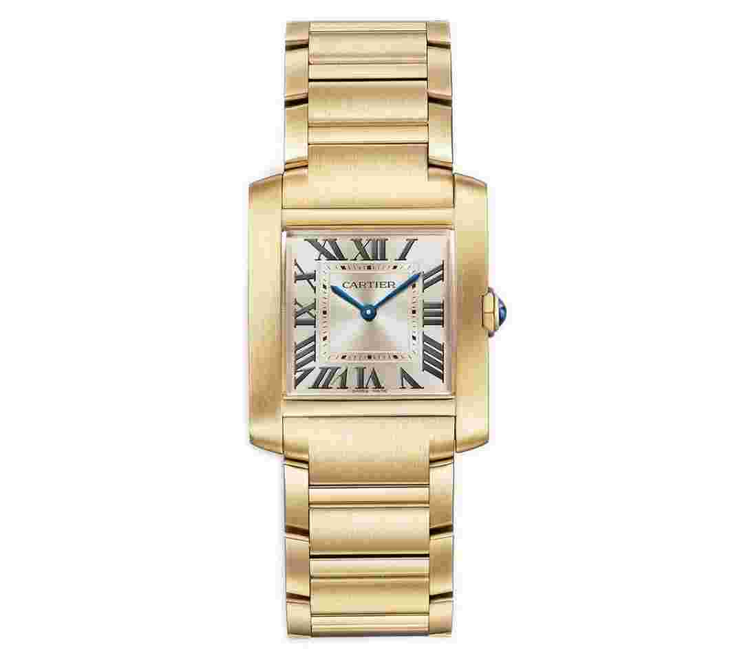 Cartier Tank Française
27mm Tank Francaise Medium Golden Sunray Dial 18k YG