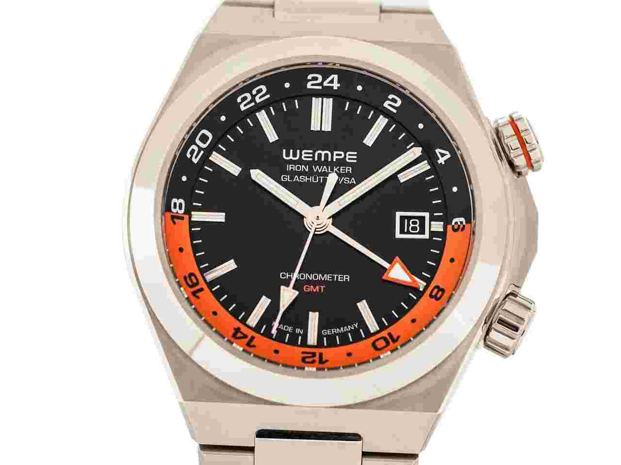 Wempe IRON WALKER GMT Ref WI250002 Stainless Steel Box Papers Bj-2022