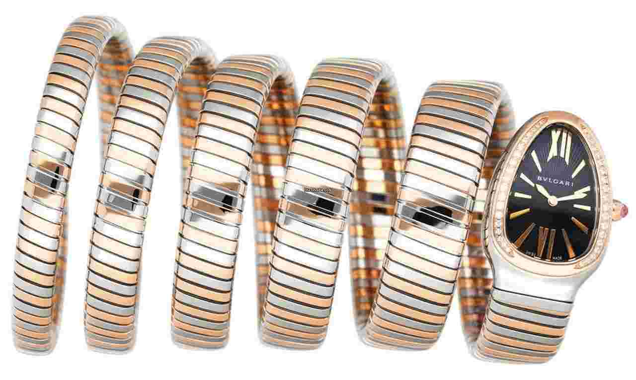 Bulgari Serpenti
SP35 SPG Tubogas Rose Gold & Steel Ladies Watch