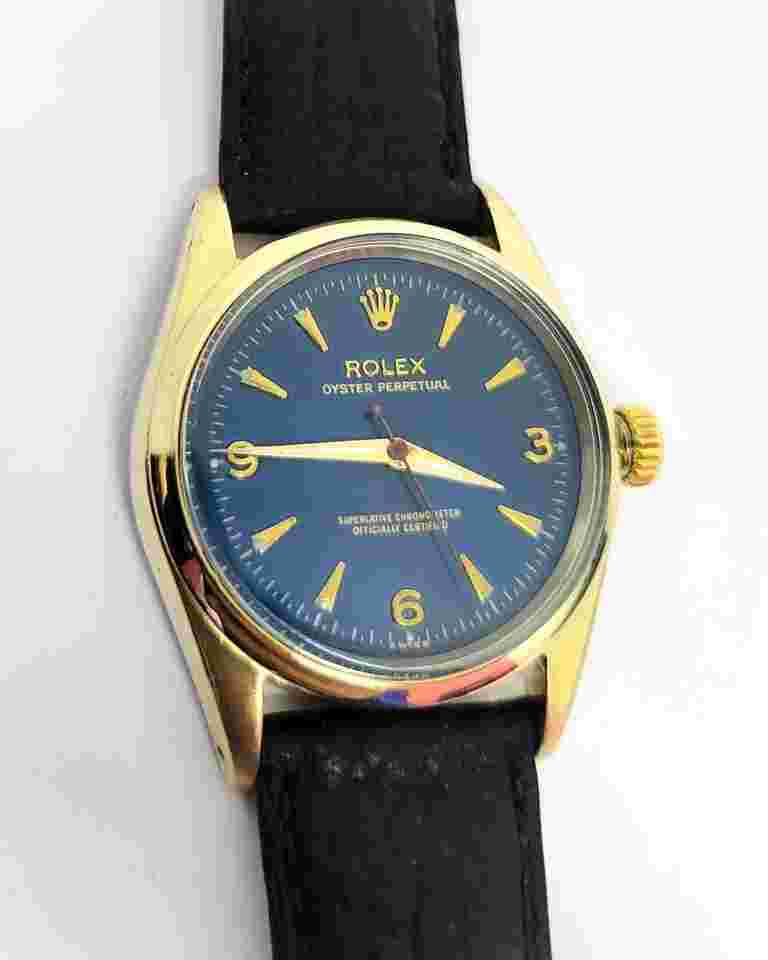 Rolex Oyster Perpetual 34
Vintage 14k Gold Cap ROLEX OYSTER PERPETUAL Automatic Watch c.1956 Ref.6634 RARE