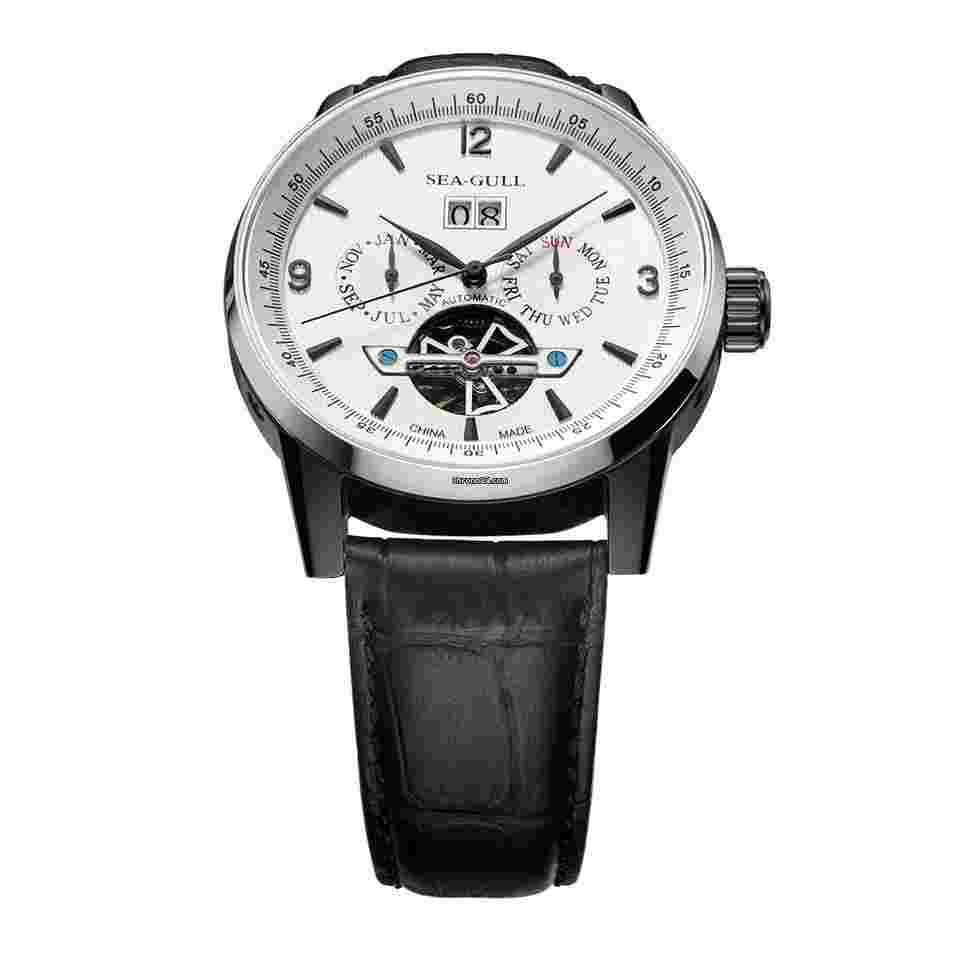 Sea-Gull
ST2625 Men Watches 50M Sapphire Double Display Transparent Wristwatches Automatic Movement