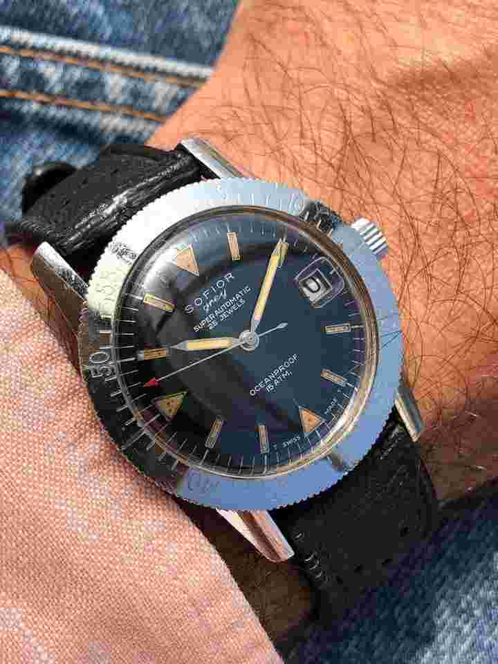 Sofior Grey Super Automatic Sub Sofior Grey Super Automatic Oceanproof,Technos,Titus,Nivada,Diver